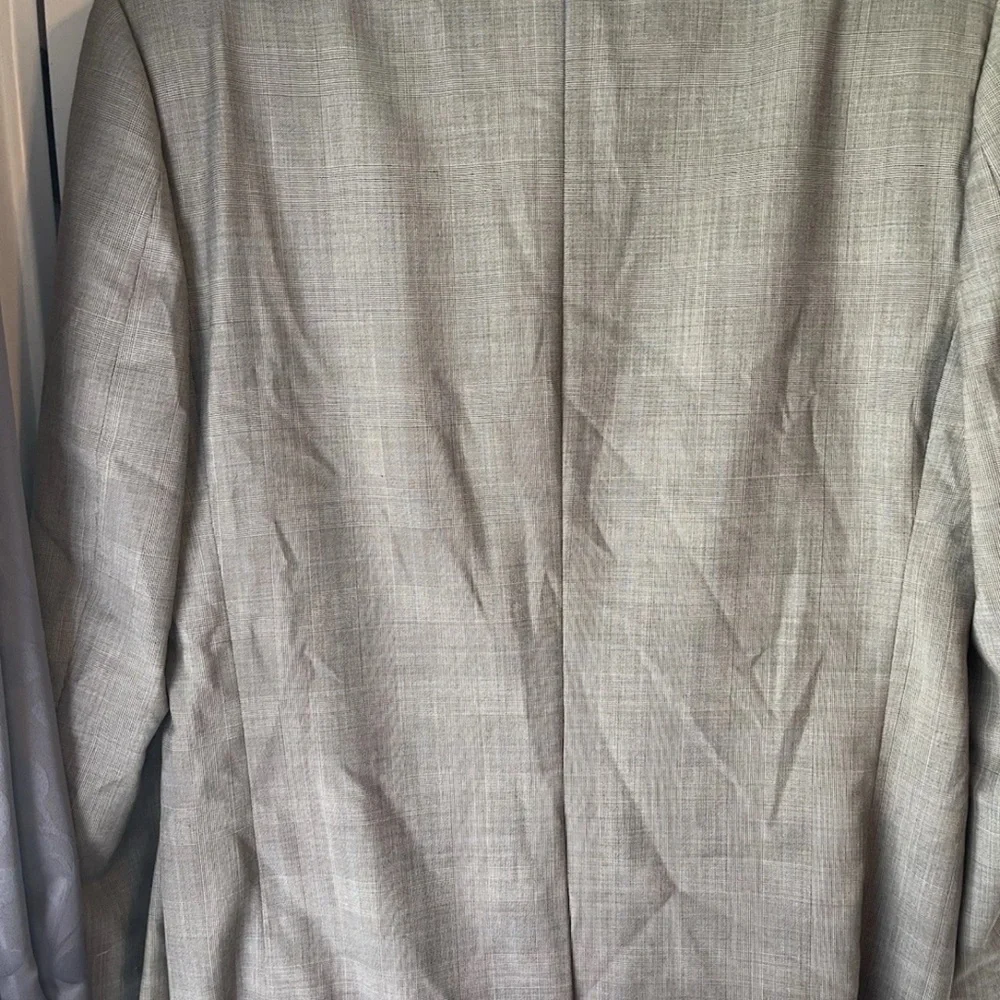 Lauren Ralph Lauren Jacket Mens 41R Gray Plaid 100% Wool Lord + Taylor Blazer